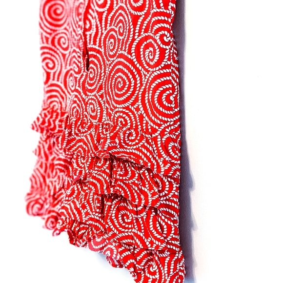 Vineyard Vines Girls Red Rope Swirl Nautical Pattern Dress - Picture 10 of 12